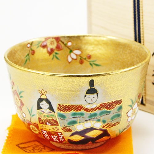 抹茶碗 金砂子 立雛 小倉亨作 春物の通販は【みのる園】