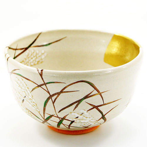 抹茶茶碗 武蔵野絵 中村良二作 秋物の通販は【茶道具のみのる園】