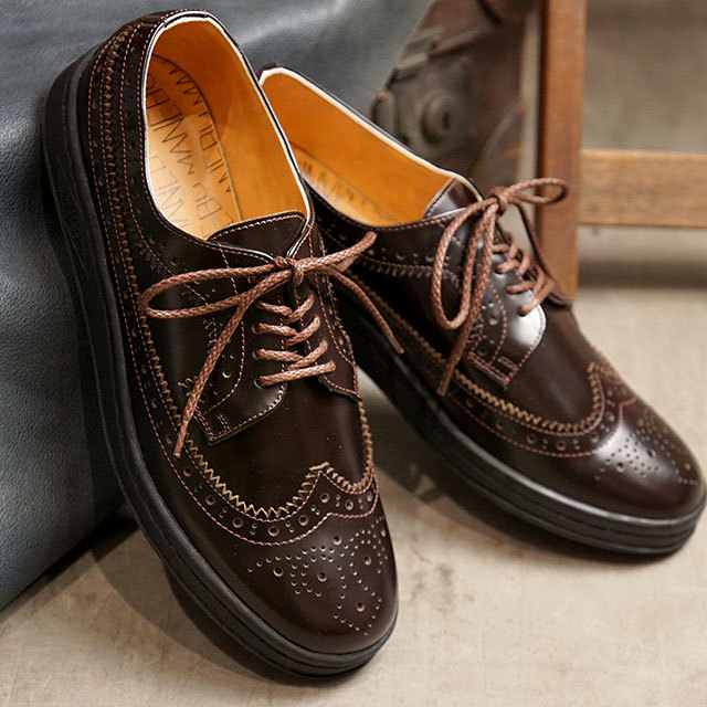 マネブ MANEBU ウィングチップ レザーシューズ UKI FACESKIN レザー