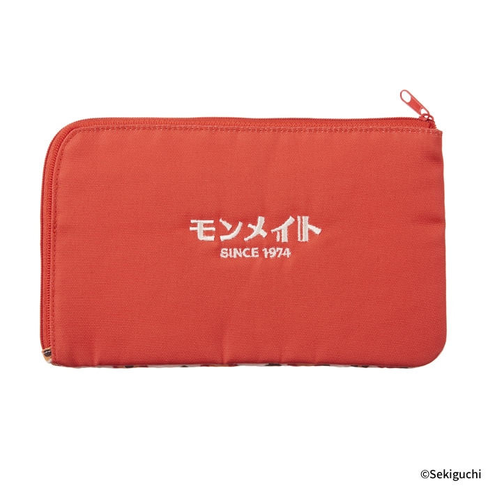ネコポス可】 モンメイト(オレンジ) Zipマルチポーチ|【ぬいぐるみの
