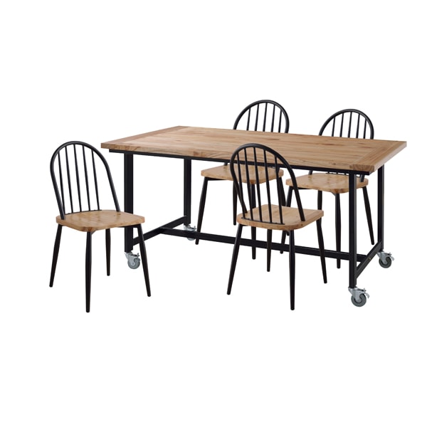 北欧ダイニングチェア｜ウィンザーチェア | ナチュラル＆ブラック