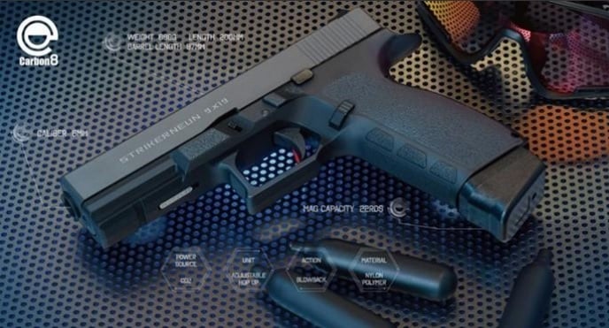 Carbon8 CO2 ガスブローバック STRIKER-9 GEN2マガジン グロック17