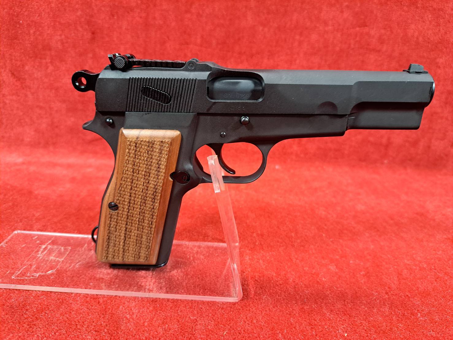 マルシン発火モデルガン ブローニングハイパワー ミリタリー HW 木製