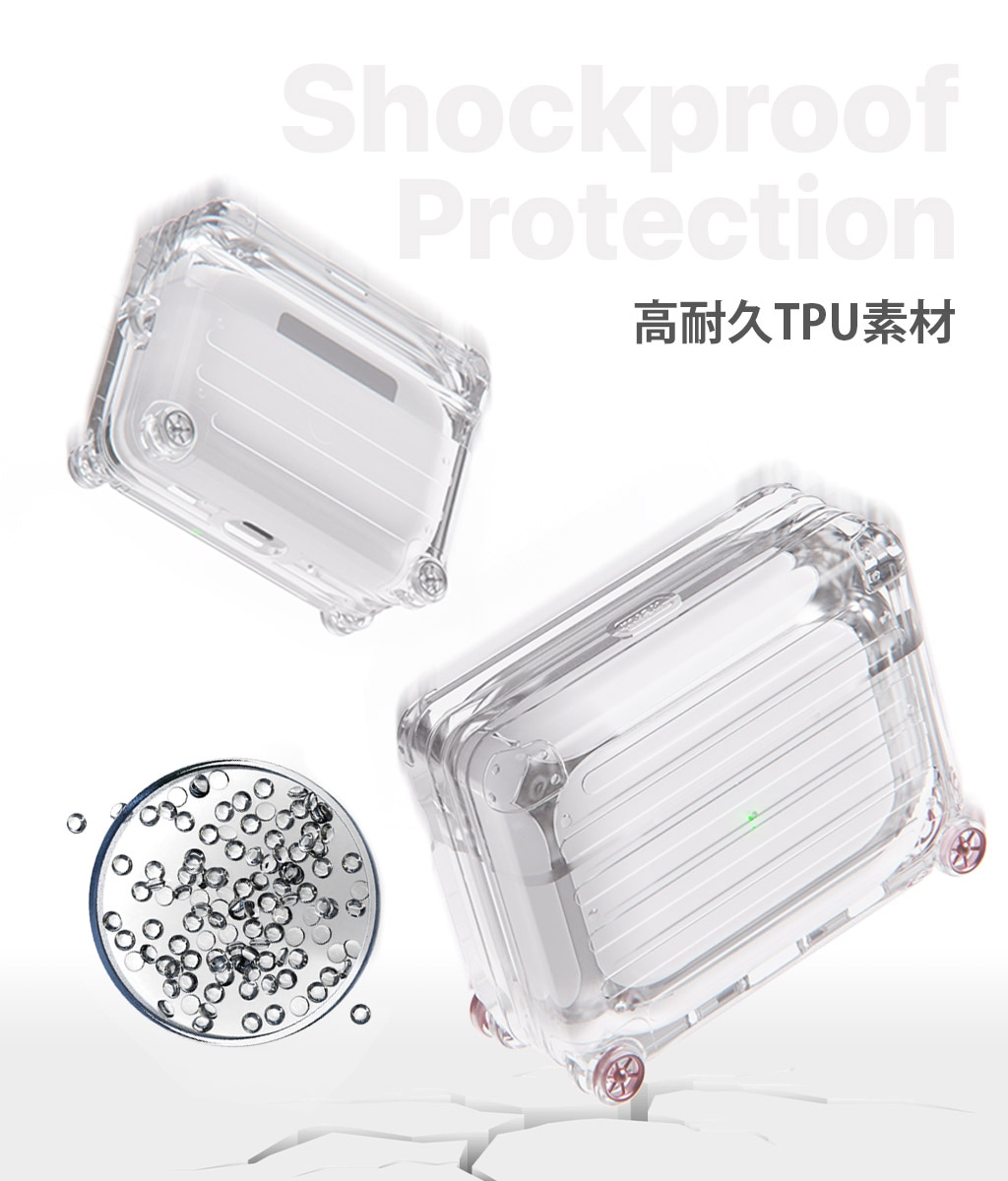 miak（ミアック） AirPods Pro 2 ケース クリア LED表示対応