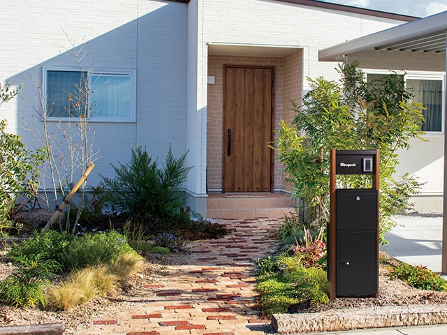 宅配ボックス・ポスト搭載門柱 REGALIO-L（レガリオ-L） ブラック MBM