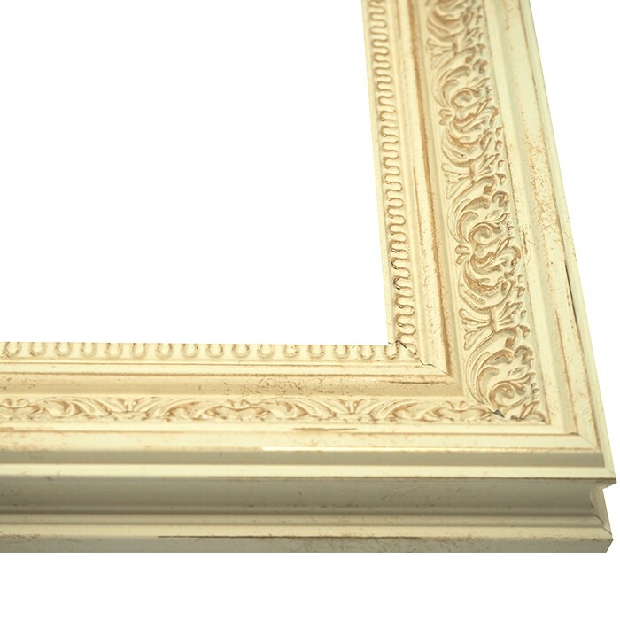 油絵額縁 8203/ホワイト SM（227×158mm） 前面UVカットアクリル仕様