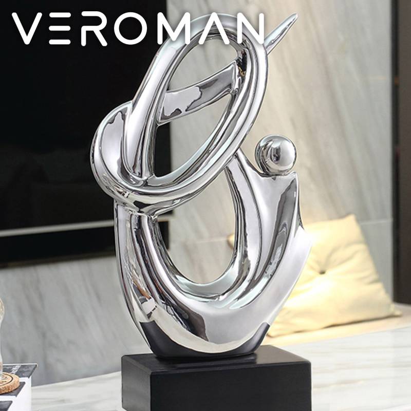 VeroMan 置物 シルバー 銀 オブジェ 高級感 ラグジュアリー 飾り