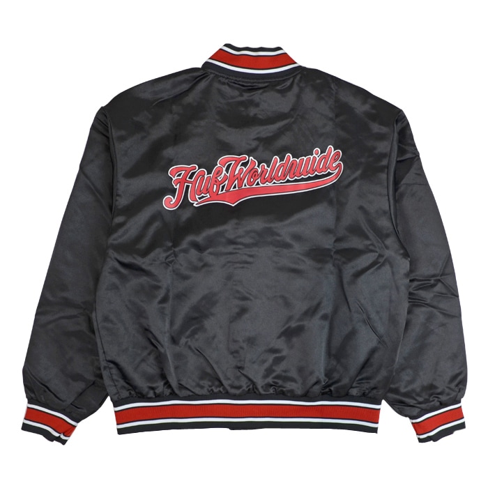 HUF ハフ ジャケット CRACKERJACK SATIN BASEBALL JACKET スタジアム