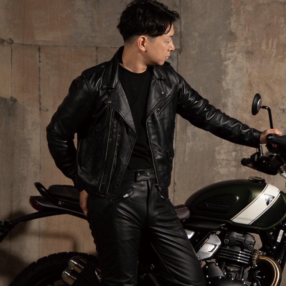 バイク レザージャケット[24WJ-4] ウェア,メンズ,ジャケット,素材別