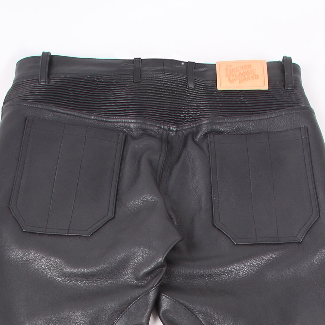 バイク 【2XL追加決定】メンズプロテクター付レザーパンツ[DP-28