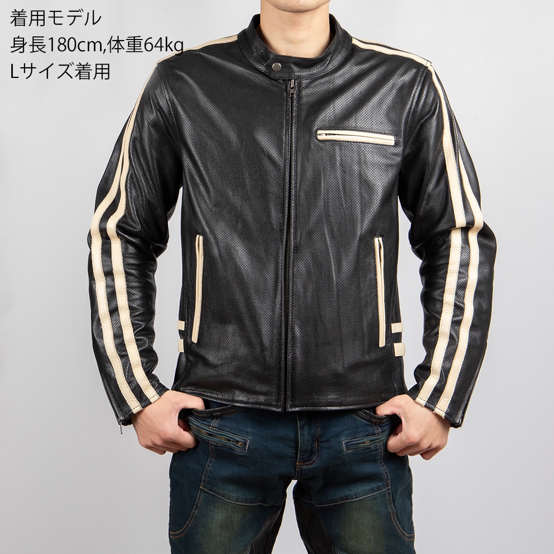 バイク メッシュレザージャケット[22SJ-5] ウェア,メンズ,ジャケット