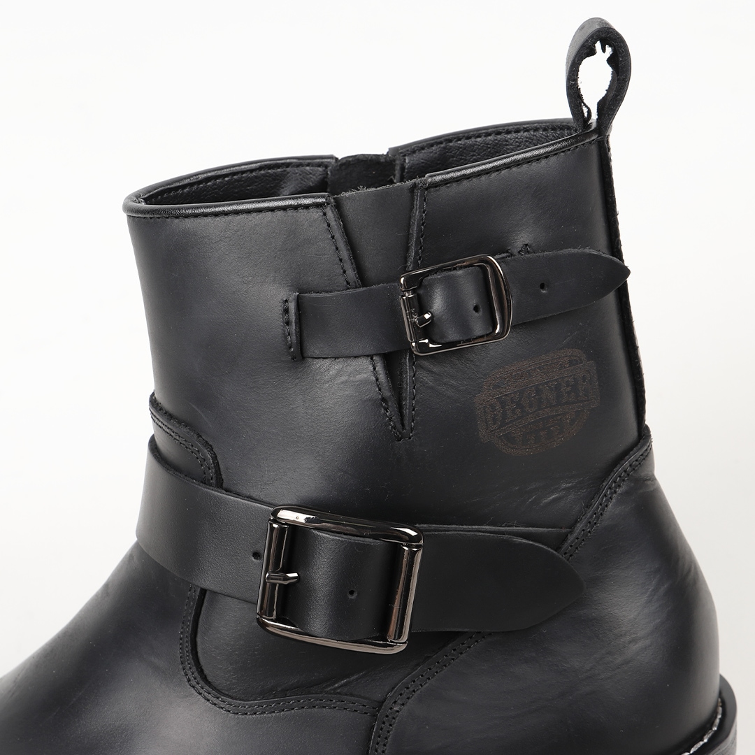 バイク シフトガード付レザーZIPエンジニアブーツ[HS-B9] ブーツ,本革