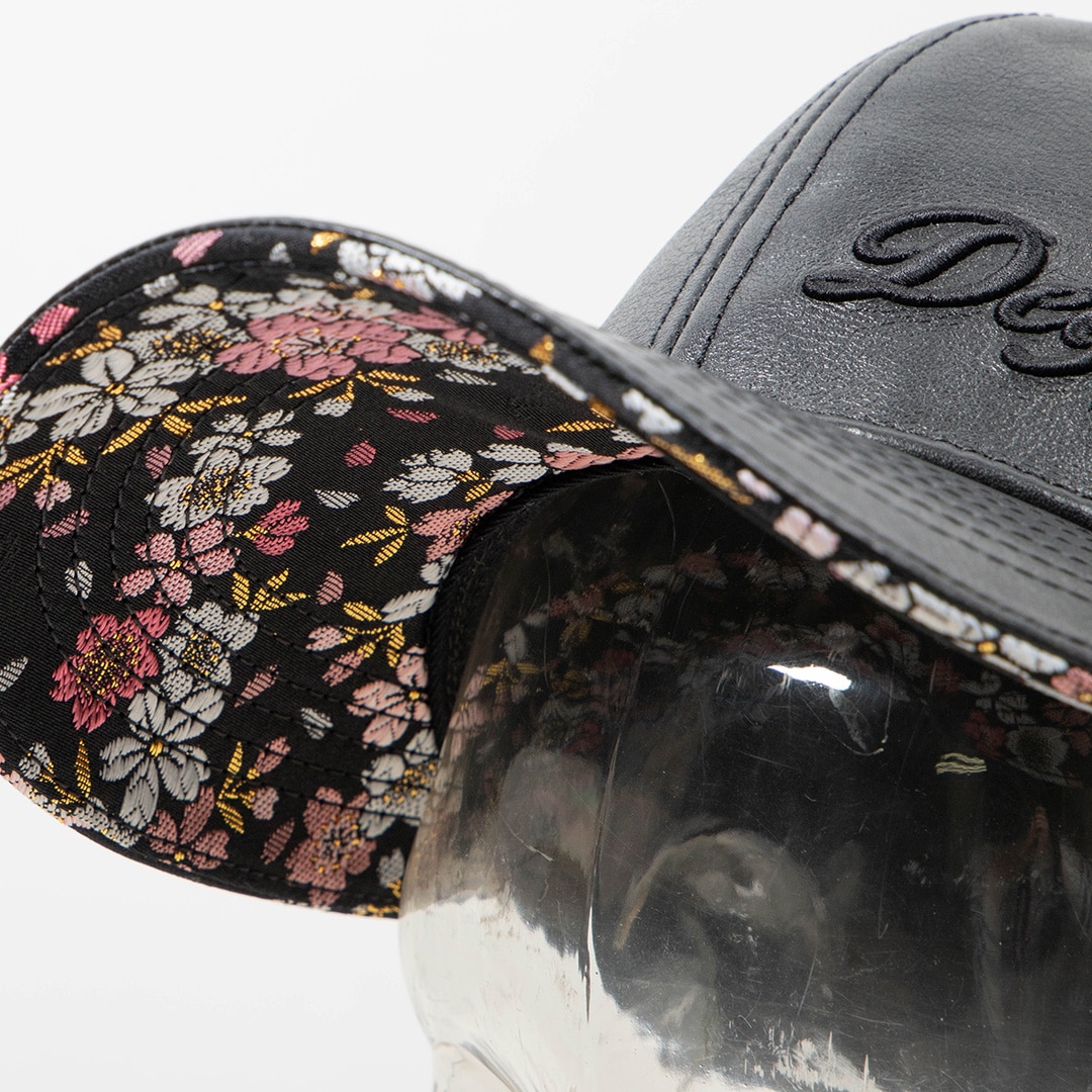 バイク [新柄登場/流水雪輪]花山レザーキャップ[CP-24K] ウェア