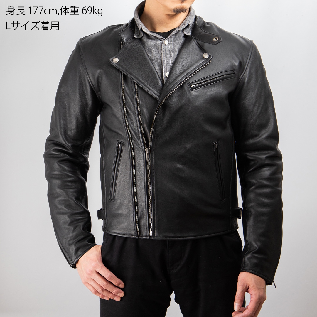 バイク カウレザーダブルジャケット[19WJ-14] ウェア,メンズ