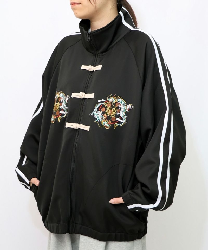 スカラーパリティー / ウサギと龍刺繍 カンフーボタンジャージ | BRAND