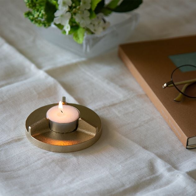 ティーライトキャンドルホルダー - Wedge｜錫製雑貨・酒器の通販は能作