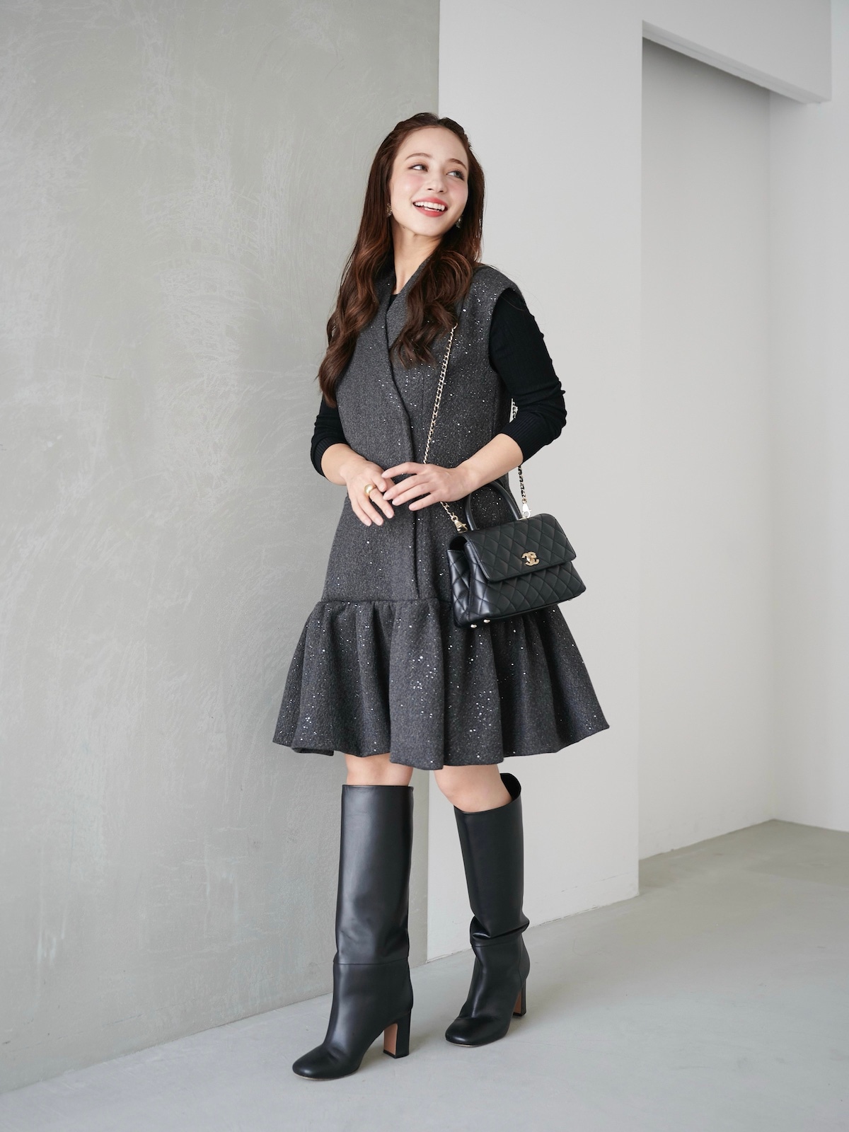 ラメジャケットドレス | DRESS | OBLI