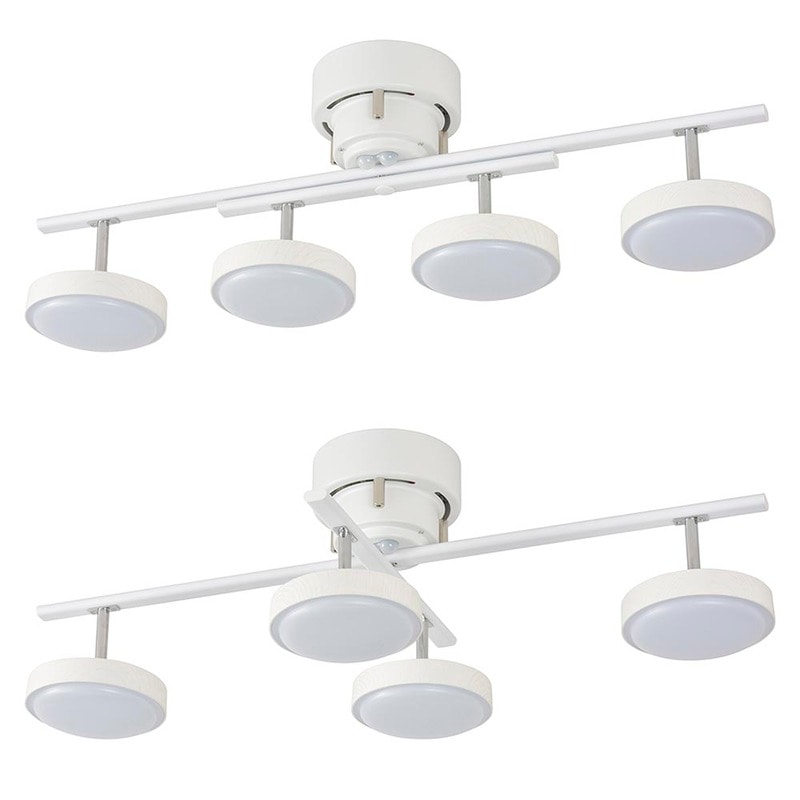 LED4灯シーリングライト ホワイトウッド｜LT-YLS4RC-W 06-1647｜通販