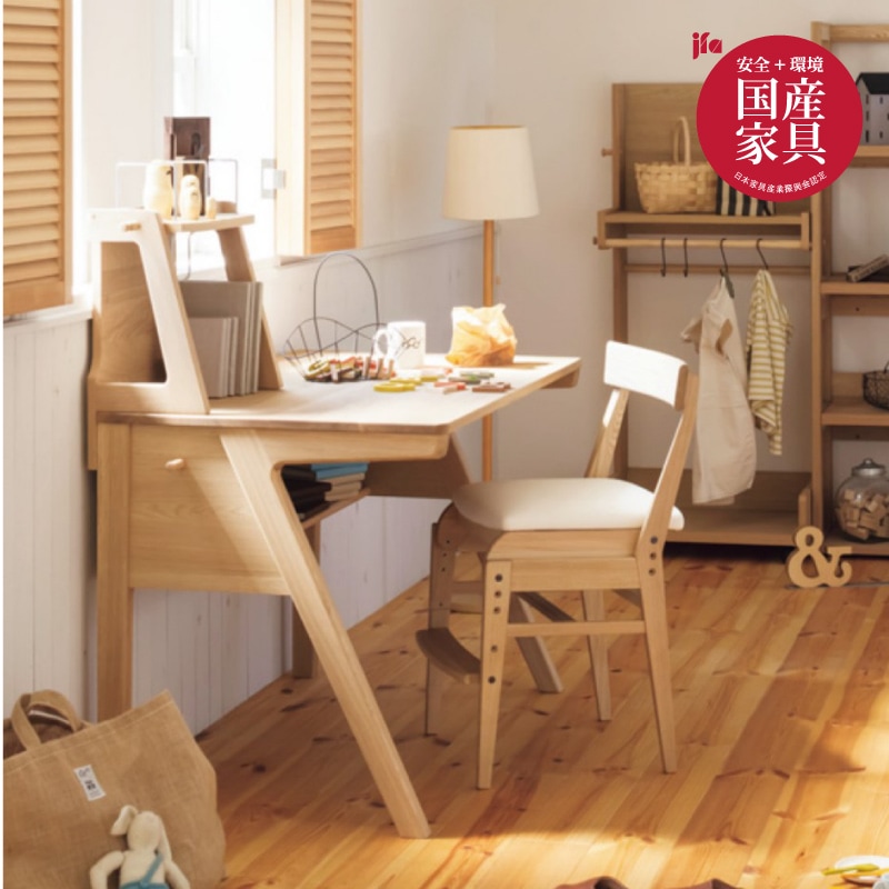 カリモク】学習デスク(天然木）セット ピュアナチュール SU3320（巾110