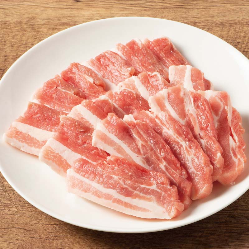 鹿児島県産 茶美豚 バラ焼肉用 【選べる2サイズ／500g 1,890円/1kg