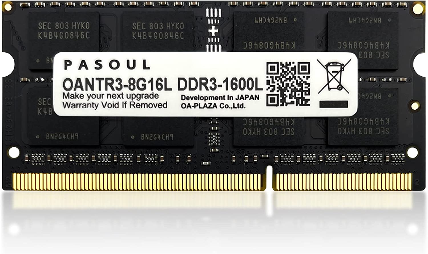 PASOUL ノートPC用メモリ DDR4-2666(PC4-21300) RAM 8GB SODIMM 260Pin