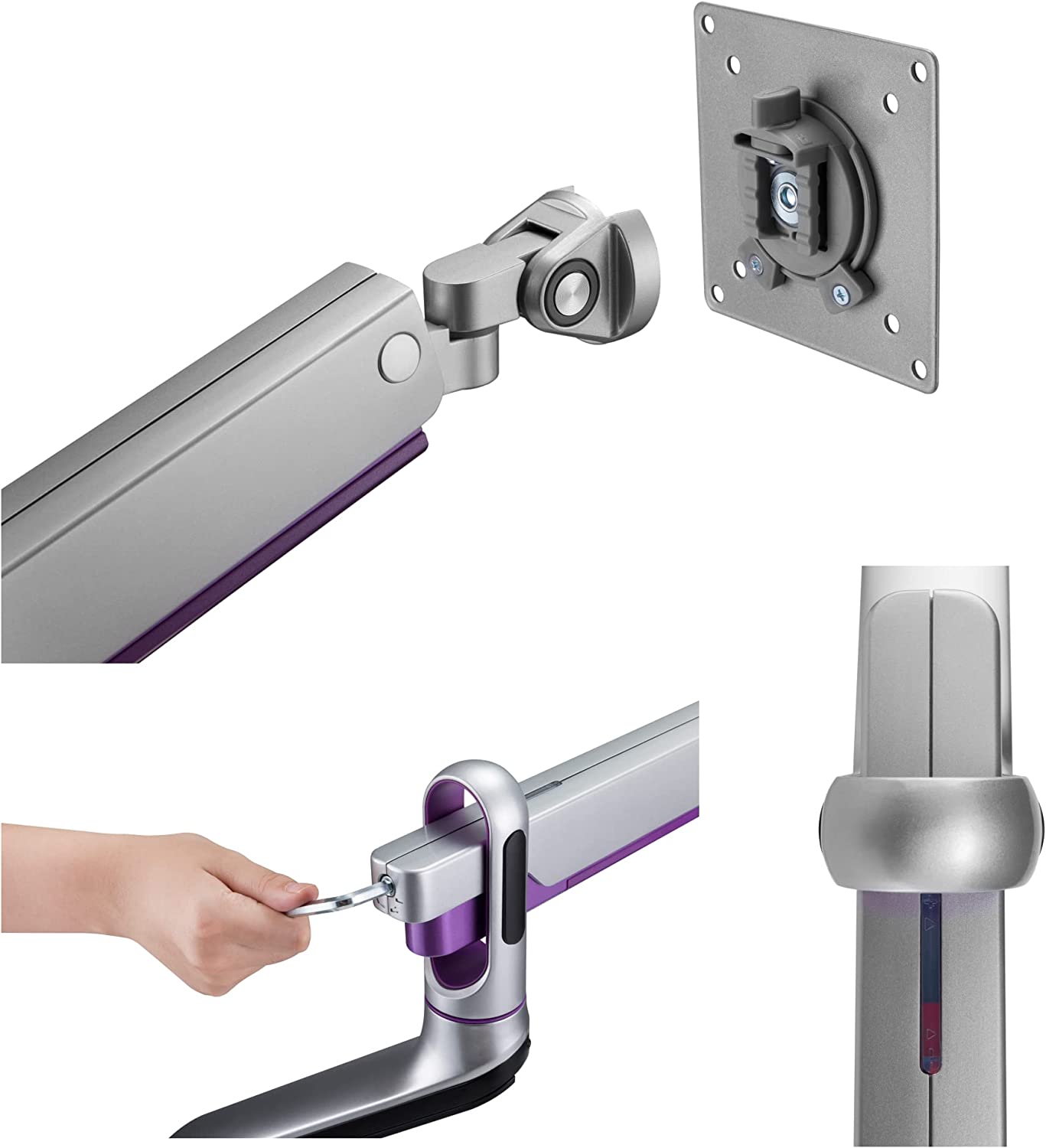 PA50-SO24 モニターアーム 2画面 デュアル グロスグレー プレミアム