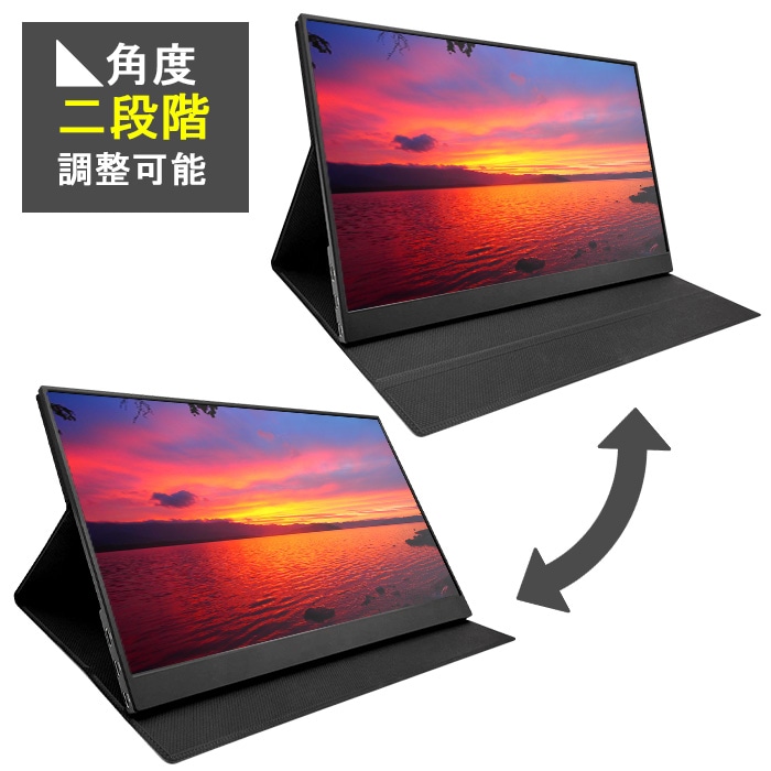 PASOUL モバイルモニター PA156FH 15.6インチワイド ブラック フルHD