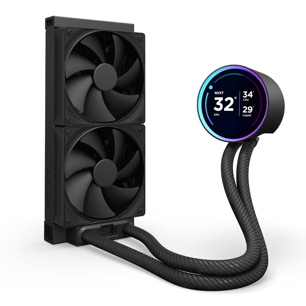 NZXT Kraken Elite 240 v2 Black 水冷一体型CPUクーラー 120mmファン×2