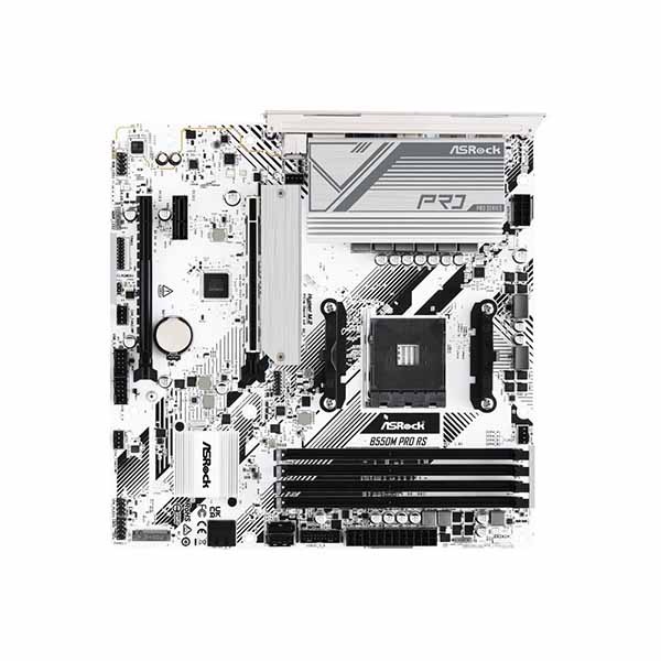 ASRock B550M Pro RS 高品質部品を採用 microATXマザーボード ホワイト