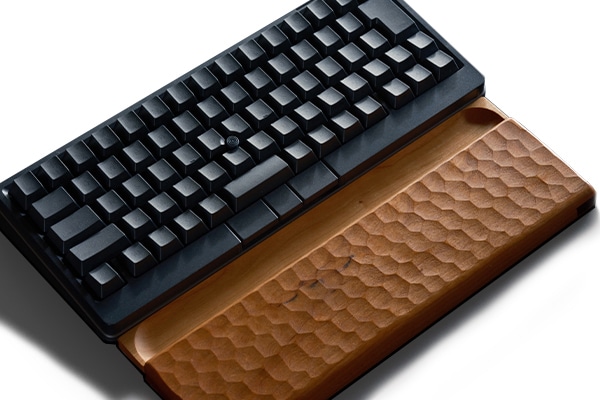HHKB Studio専用 ジェスチャーパッドガイド&亀甲名栗木製パームレスト