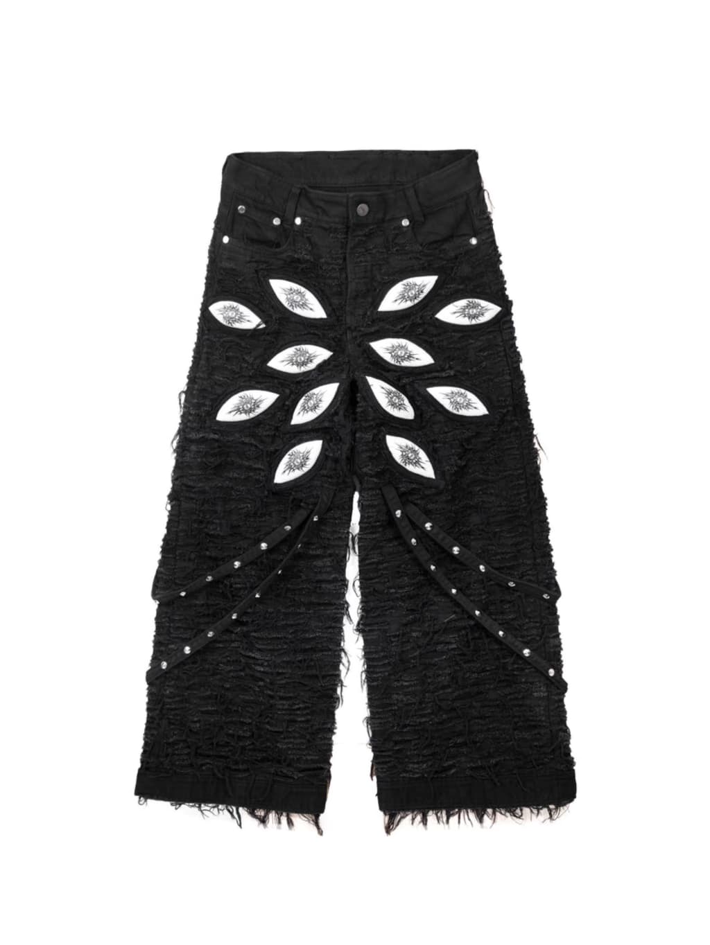 UNIZ】White Eyes Pants / 【ユニズ】ホワイトアイズダメージワイド