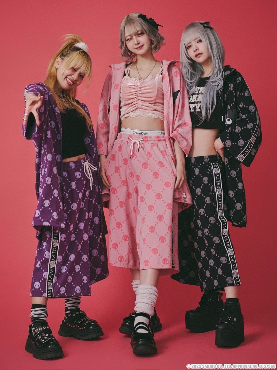 GALFY×KUROMI】ドクロだらけ夏セットアップ | OUR BRAND,GALFY