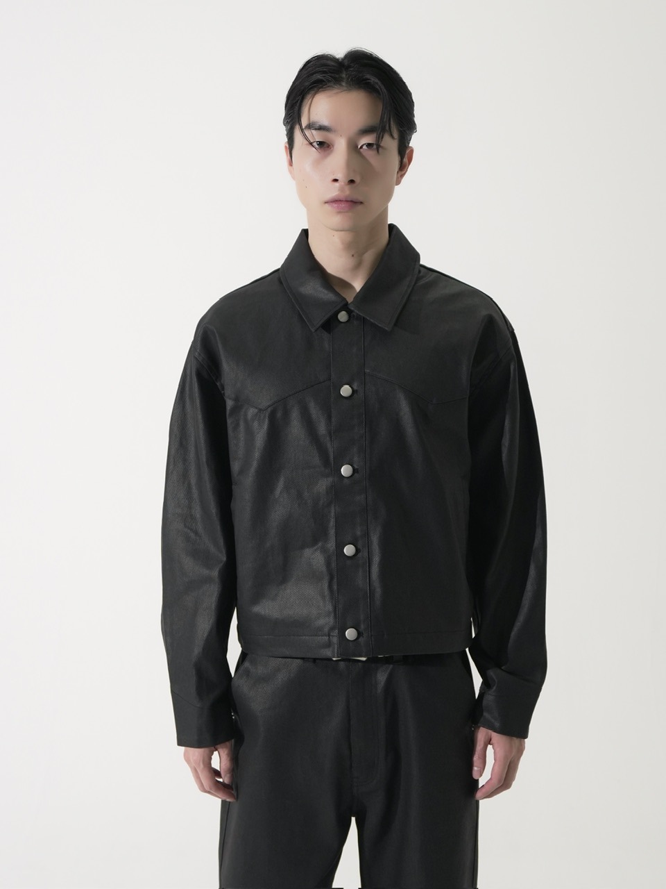 CS】coated denim jacket (black) | OUR BRAND,Chikashitsu +,CS