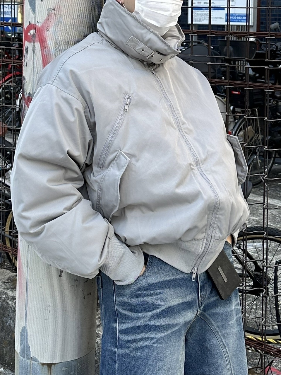 大阪店WEB限定【Chikashitsu +】stand neck padding jacket (2color