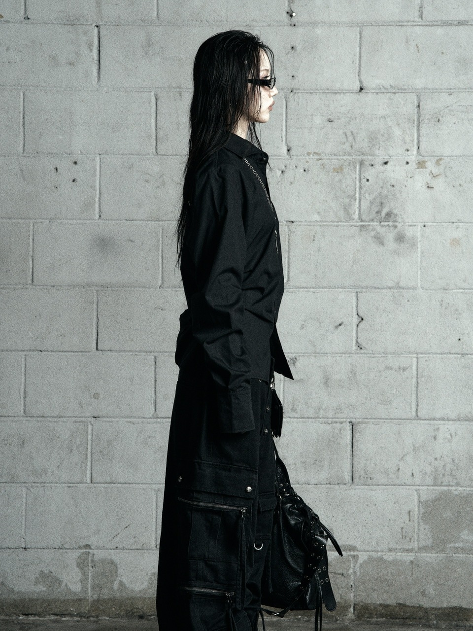 Rosen Kreuz】BACK CROSS CROPPED SHIRT | OUR BRAND,Rosen Kreuz