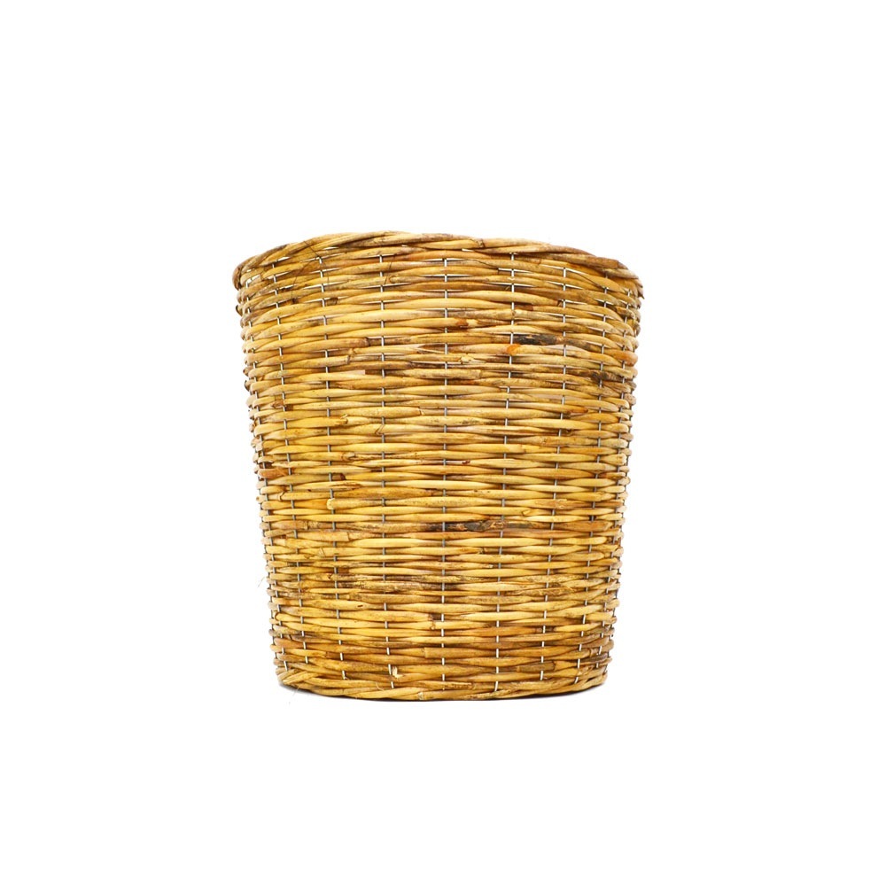 皮付きラタン鉢カバー LL プランターカバー 10号用 籐