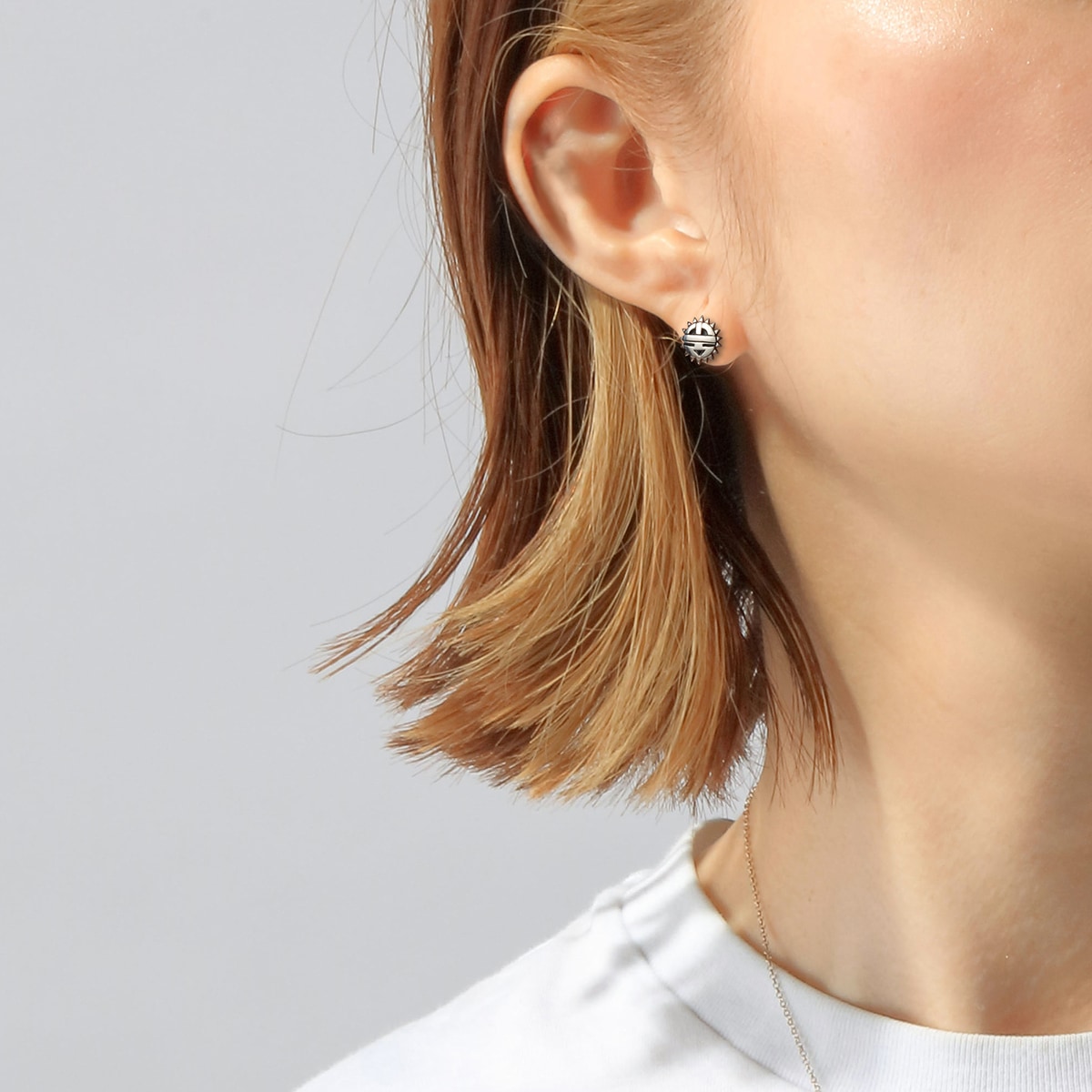 サンフェイス シルバー925ピアス【片耳】｜全てのシルバーアクセサリー