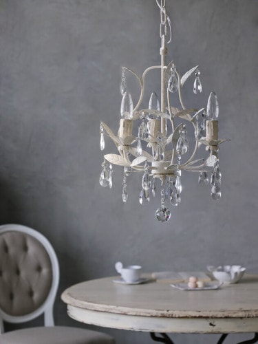 SGDシャンデリアスタンドランプLinda5灯シャビーグレー- サラグレース-