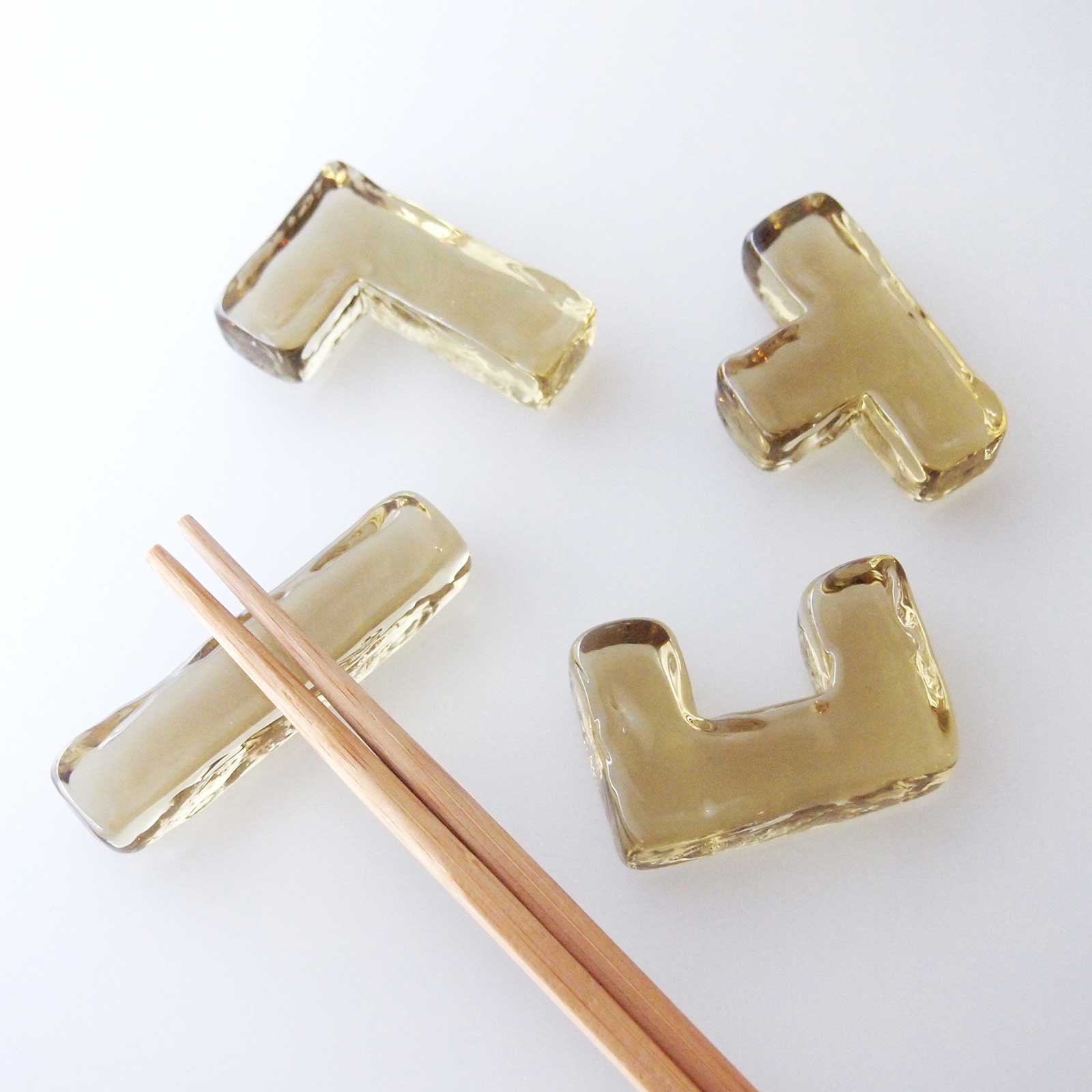 プレイ：箸置き・カトラリーレスト 4点セット GIFT | ガラス製品 | Sghr