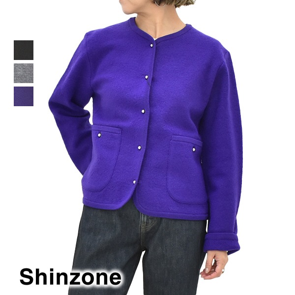 25AW】THE SHINZONE シンゾーン WOOL KNIT JACKET ウール ニット