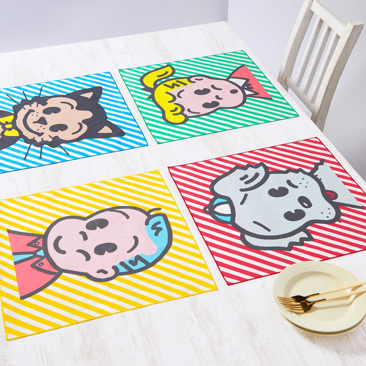 ランチョンマット JILL グリーン | 食器・キッチン | ソーダ