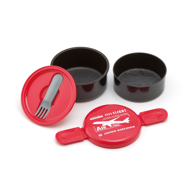 抗菌丸型ランチボックス 2段/500ml JAL／ONWR1AG_4973307669156