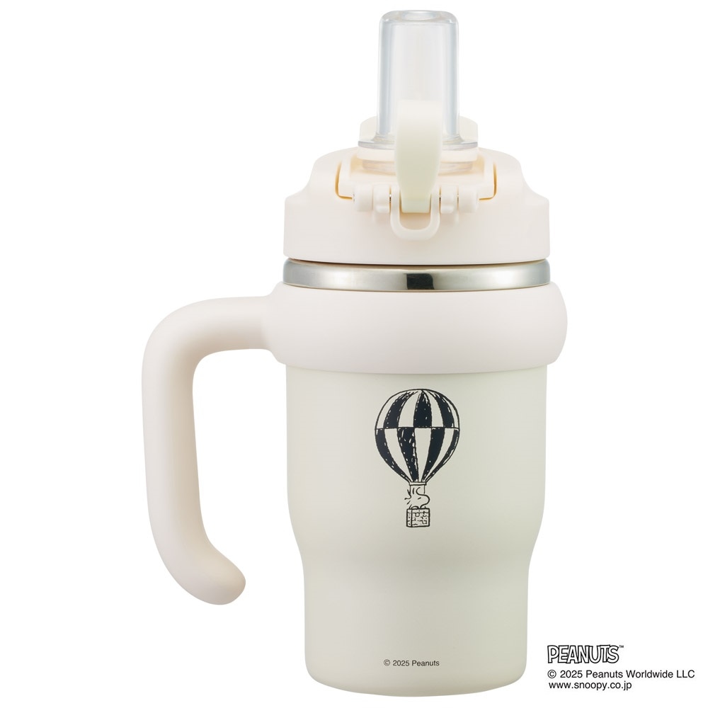 スケーター ハンドル付 タンブラー 570ml ストロー ステンレス ボトル