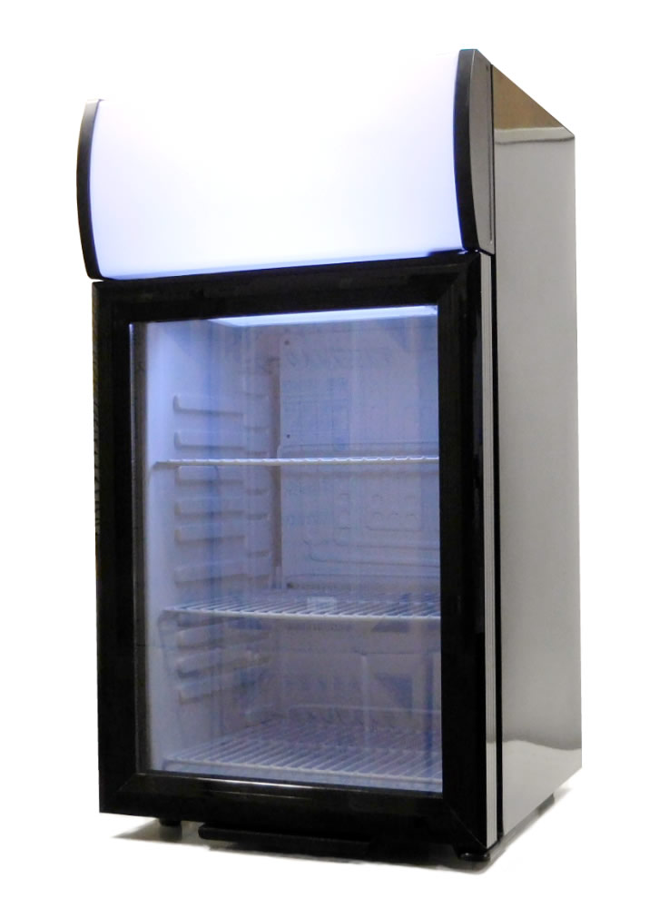 SIS ディスプレイクーラー ショーケース冷蔵庫 容量40L 右開き