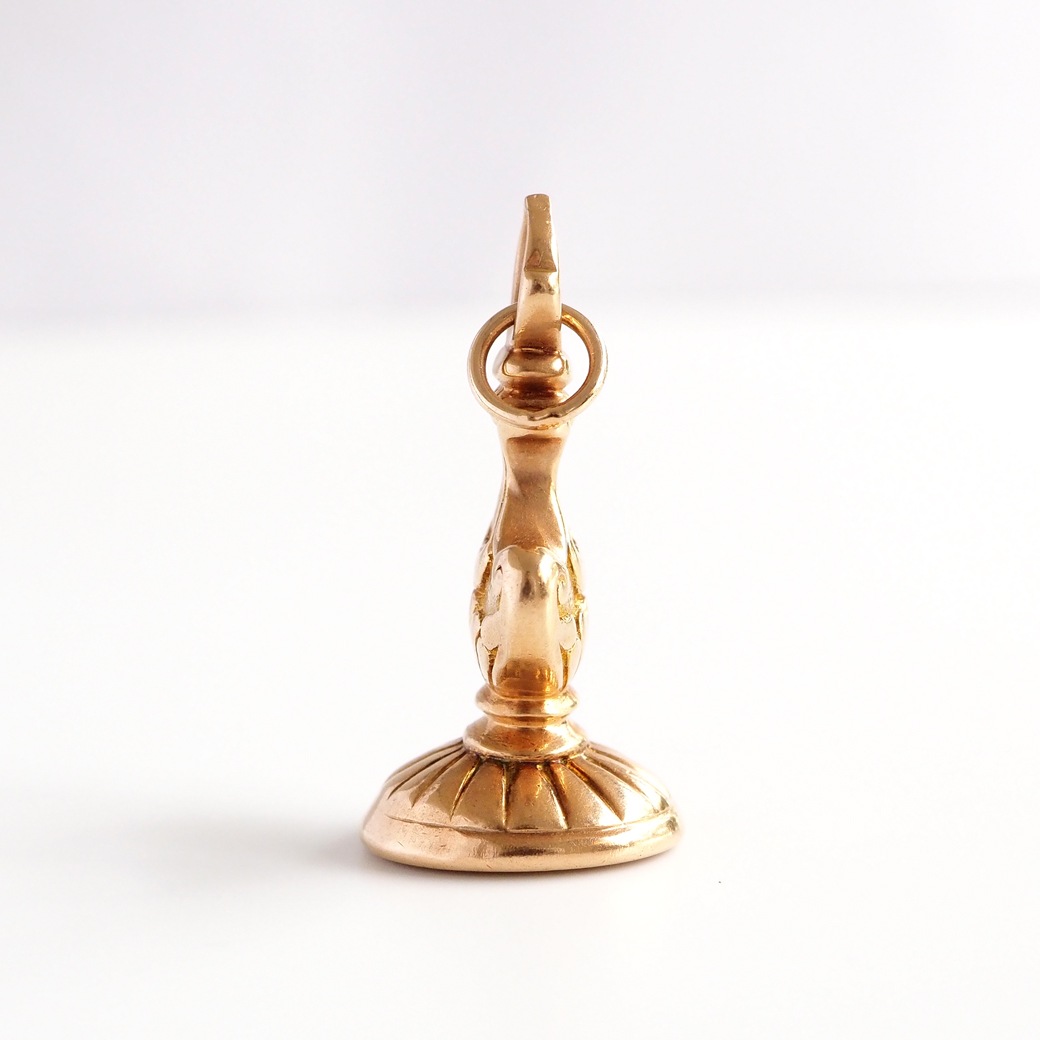 アンティークジュエリー アンティークネックレス カーネリアン 鹿