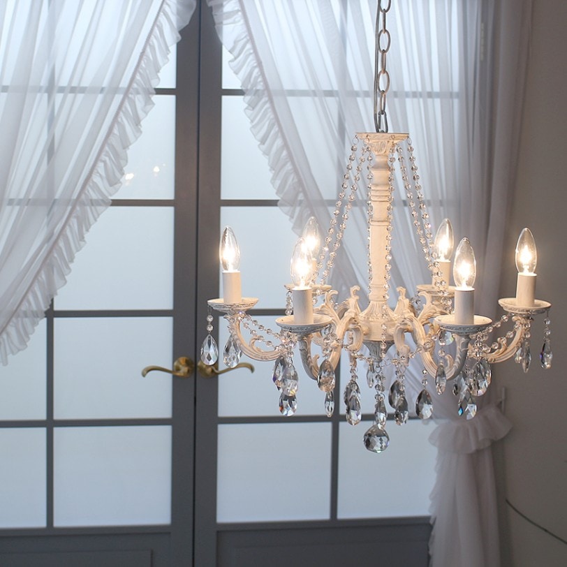 シェリートライフル |照明・シャンデリア,6灯シャンデリア |デザイン