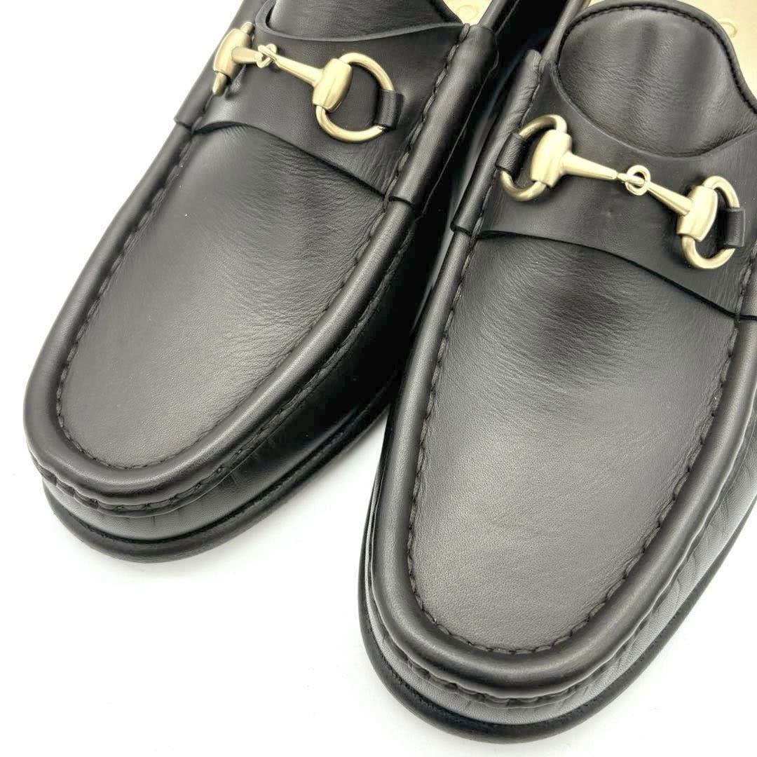 GUCCI グッチ ローファー ホースビット レザー ダークブラウン