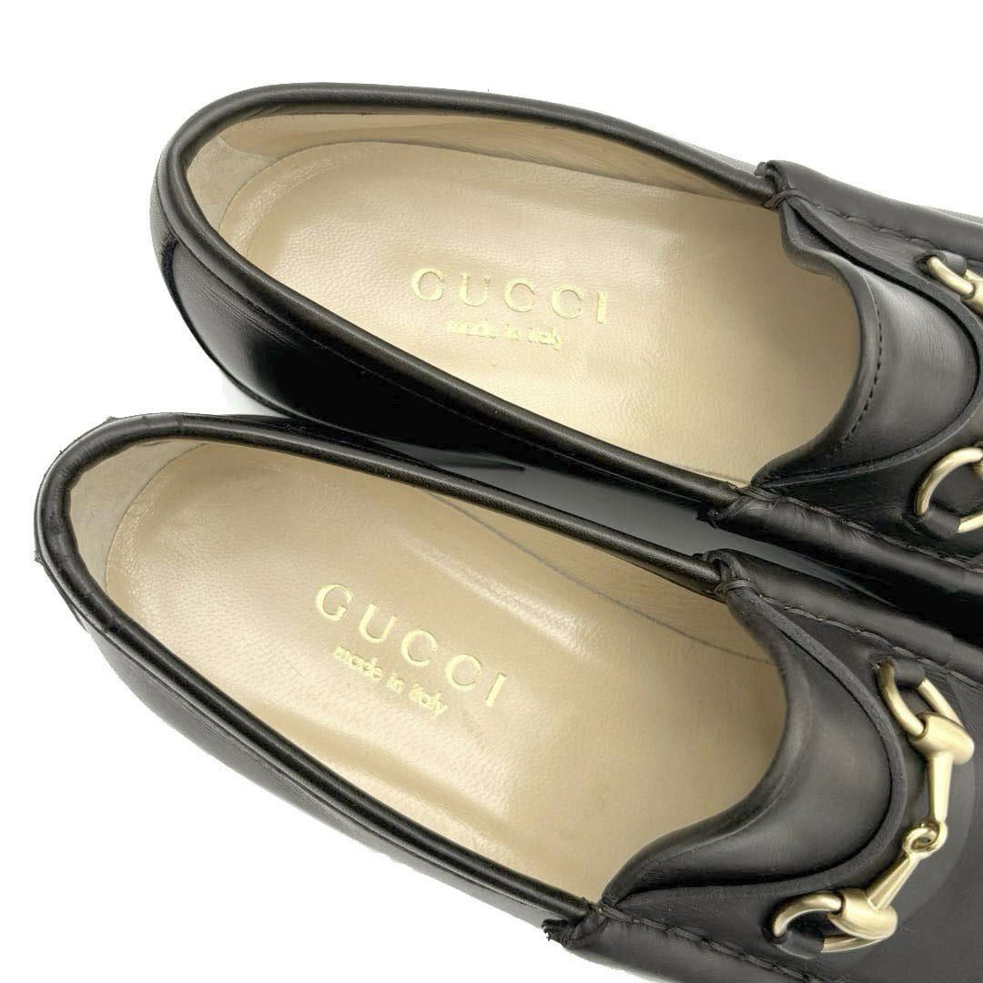GUCCI グッチ ローファー ホースビット レザー ダークブラウン