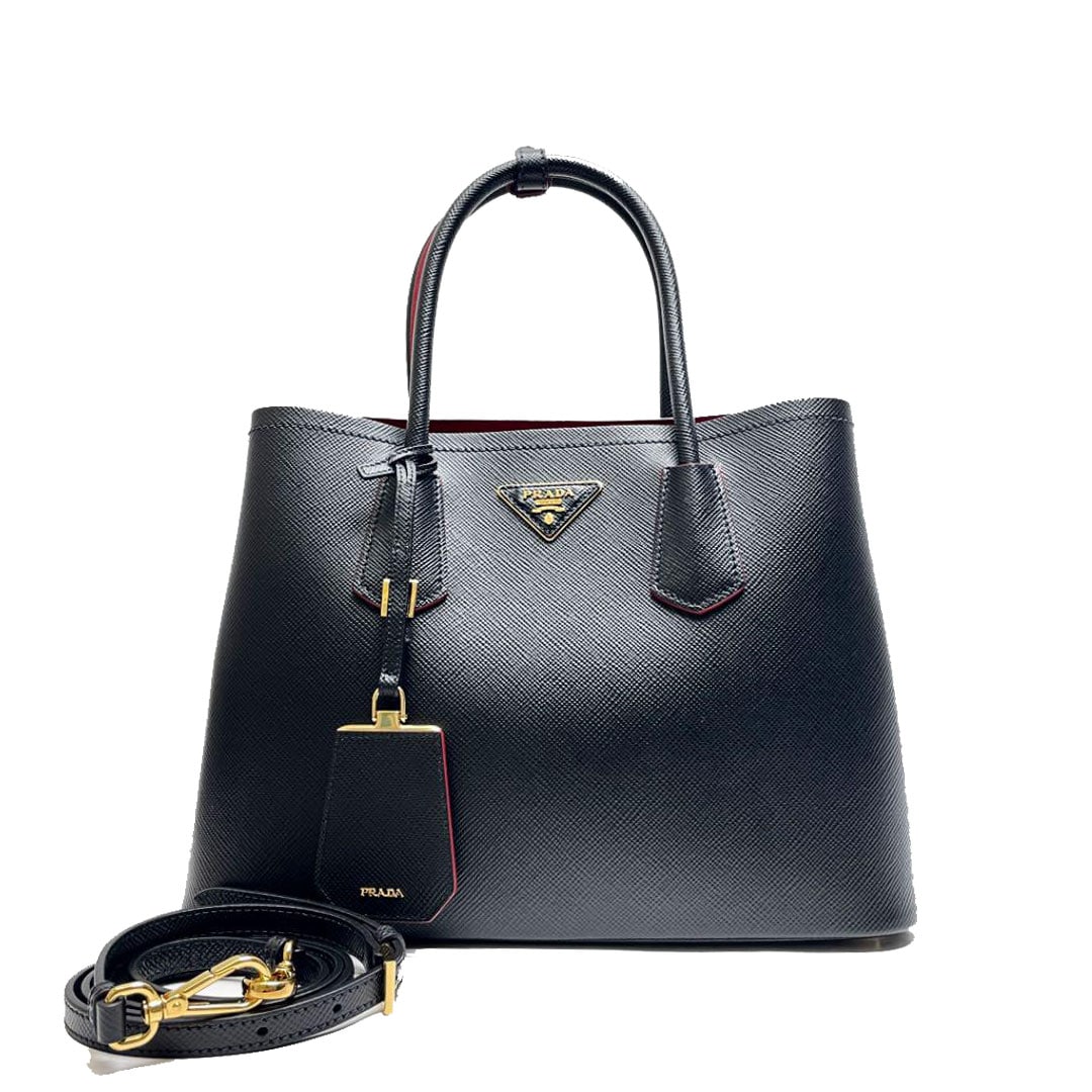 PRADA プラダ ドゥーブレ ミディアムバッグ 2WAYハンドバッグ