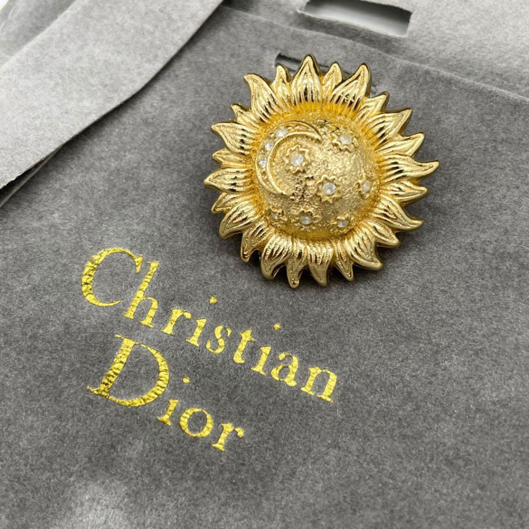 Christian Dior クリスチャン ディオール ピンブローチ サン ムーン